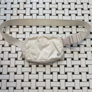 Lululemon Cream Mesh Bag